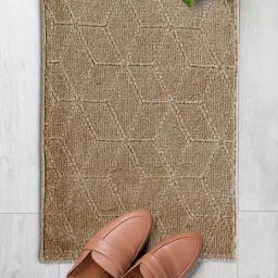 Saral Home Multi Polyester Geometric Door Mat-6