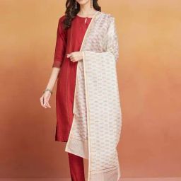 Fabindia White Printed Dupatta-picture-21