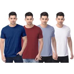 Color Capital Multicolored Regular Fit T-Shirt - Pack of 4-picture-25