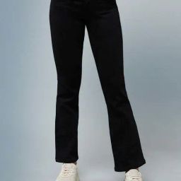 DOLCE CRUDO Black Plain Jeans-image-31
