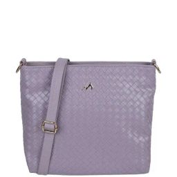 Metro Purple Textured Medium Sling Handbag-image-97