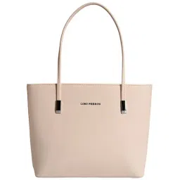Lino Perros Core Pink Textured Large Shoulder Handbag-image-79