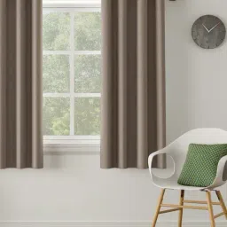 DDECOR Live Beautiful Brown Polyester 5 ft Window Curtain-10
