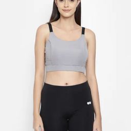 Clovia Grey Non Wired Padded Sports Bra-image-54