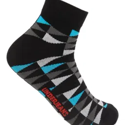 UnderJeans by Spykar Black Printed Socks-image-26
