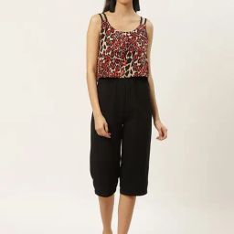 DODO & MOA Black Printed Jumpsuit-image-89