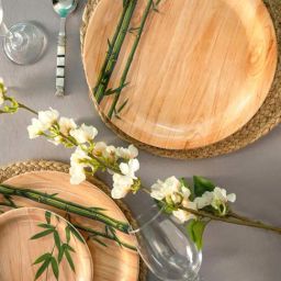Servewell Bamboo Delite Melamine 28 cm Dinner Plates - Set of 6-image-77