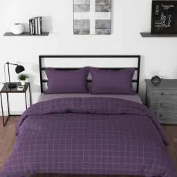 Nautica Pacific Coast Purple & Wine 100% Cotton 160 TC 130 GSM Premium Double Comforter-picture-38