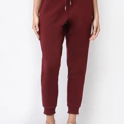 Red Tape Maroon Regular Fit Joggers-image-45