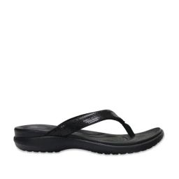 Crocs Capri V Black Flip Flops-picture-37