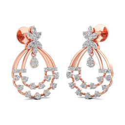 Joyalukkas 18k Gold & Diamond Drop Earrings for Women-image-92