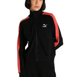 Puma T7 Black Cotton Printed Jacket-25