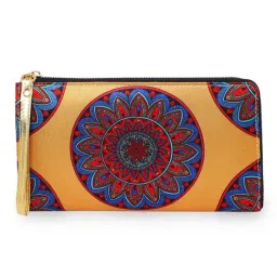 Sabhyata Mandala Multicolor Printed Small Wristlet-6