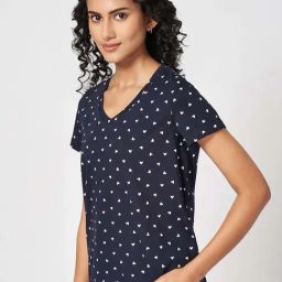 Dreamz by Pantaloons Navy Cotton Printed T-Shirt-picture-45