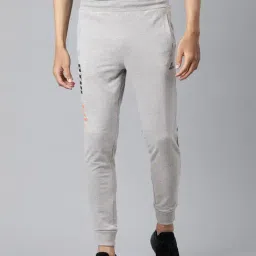 ALCIS Grey Melange Regular Fit Sports Joggers-image-70