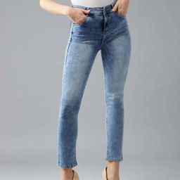 DOLCE CRUDO Blue Plain Jeans-image-39