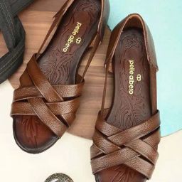 Pelle Albero Women's Brown Casual Sandals-image-34