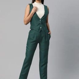 Cottinfab Green Maxi Co-Ord Set-image-58