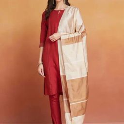 Fabindia Beige Printed Dupatta-picture-42