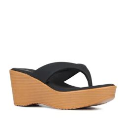 Inc.5 Women's Black Thong Wedges-image-29