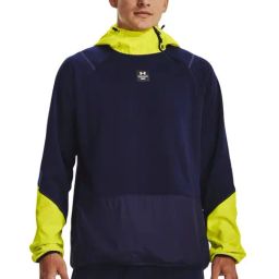 Under Armour Navy Blue Regular Fit Colour Block Hooded Sweatshirt-9