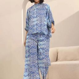 Libas Blue Printed Pyjamas Set-image-16