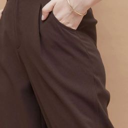 Code By Lifestyle Brown Regular Fit Trousers image 5