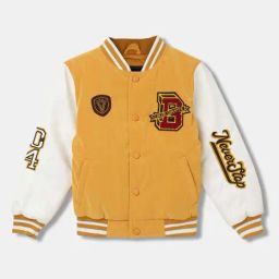 Blue Giraffe Kids Yellow & White Printed Full Sleeves Jacket-image-47