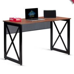 Delite Kom Zooey Acacia Dark & Black Engineered Wood Study Table-image-38
