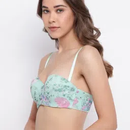 Enamor Mint Under Wired Padded Half Coverage Multiway Bra image 3