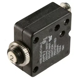 TE CONNECTIVITY CIRCUIT BREAKER, THERMAL, 1P, 250V, 2A, W58-XC4C12A-2..-27