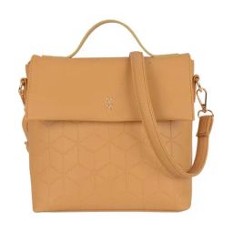 Baggit Brown Quilted Small Satchel-image-16