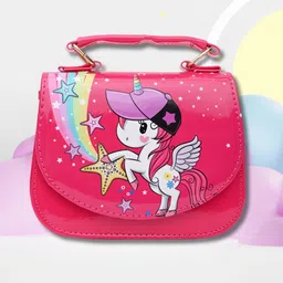 Asthetika Kids Printed PU Sling Bag-21