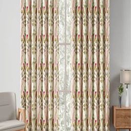 India Circus By Krshna Mehta Multi Polyester Printed Curtains-2