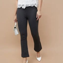 Code by Lifestyle Black Plain Pant-image-92