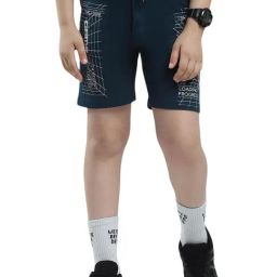 Monte Carlo Boys Teal Printed Bermuda-image-7