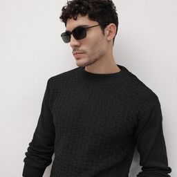 The Roadster Life Co. Geometric Self-Design Woollen Pullover-picture-22
