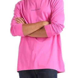 Calvin Klein Jeans Pink Amour Cotton Comfort Fit T-Shirt-picture-33
