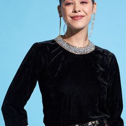 DressBerry Velvet Top-image-80