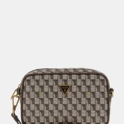 Guess Men Brown Printed PU Crossbody Bag-picture-11