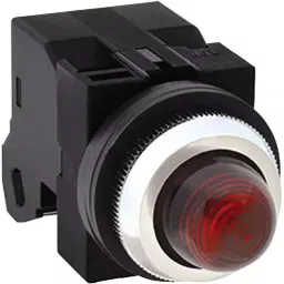 IDEC TWS Series Round Dome LED Pilot Light with 25 mm Mounting Hole Dia, APS1246DNR-13