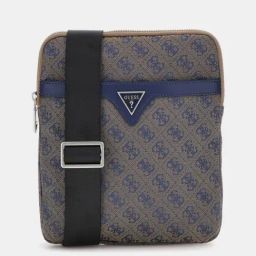 Guess Men Blue Printed PU Crossbody Bag-picture-13