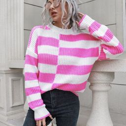 Oh Rare Women Striped Pullover-image-10