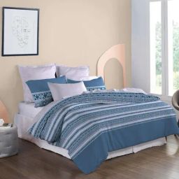 Mytrident Soft Comfort Bed in a bag King Size Bedsheet Set, Comforter & Pillow Cover-1