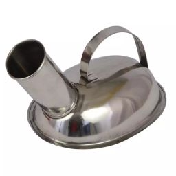 Agarwals Urinal Pot Lota Type Stainless Steel for Male and Female , AS - NTM - 31-13