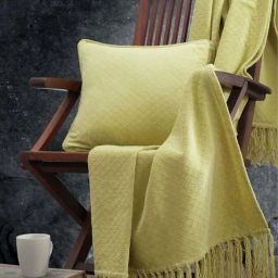 Maspar Colorart Blaize Acid Yellow Cotton 200 TC 256 GSM Cushion Cover-image-6