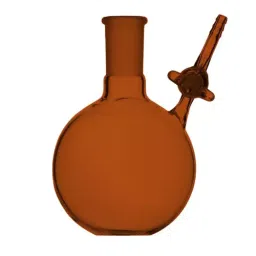 ABGIL 3 L Schlenk Boiling Flask Flat Bottom Amber Heavy Wall with Interchangeable Joint, SFB-311-12-4