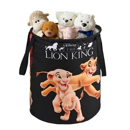 Kuber Industries Black Printed Foldable Laundry Bag 45L-18
