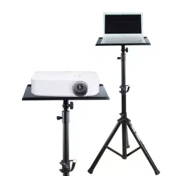 Audiovan Projector or Laptop Floor Tripod Stand with Anti Skid Pad (3.5 ft to 6 Ft, Black)11x16 Inch-45