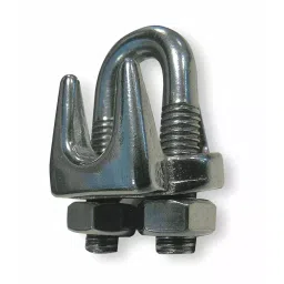 Dayton Wire Rope U-Bolt Clip 3/8 inch Rope Dia & 6 1/2 inch Rope Turnback Length, 2VKH7-12